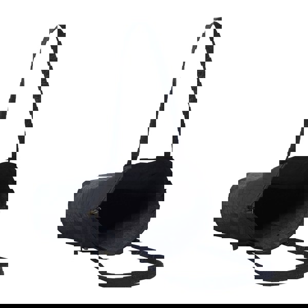 Assots London 'MELANIE' Navy Croc Real Leather Unlined Bucket Bag