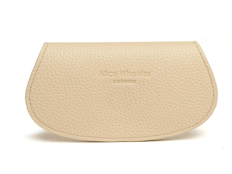 Alice Wheeler Eyeglasses Case – Textured Vegan Leather – Velvet Lined