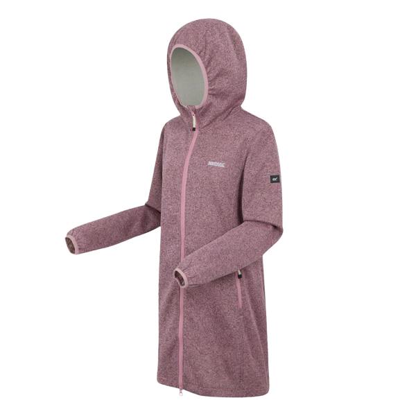Regatta Womens/Ladies Bloomfield Marl Longline Fleece Jacket - Lilas/Light Vanilla - 