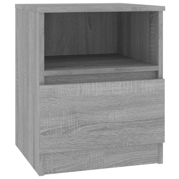 Berkfield Bedside Cabinets 2 pcs Grey Sonoma 40x40x50 cm Engineered Wood
