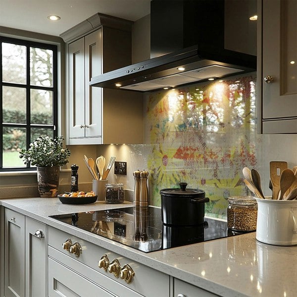 Benjamin Tate Design Flower Burst Splash Back