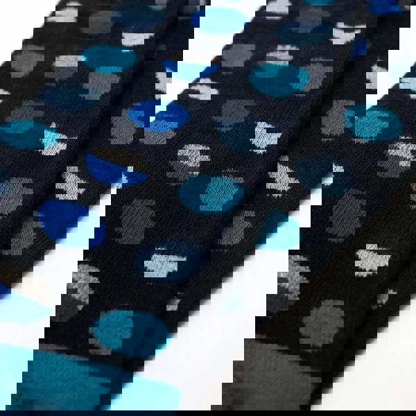 Jemsox Circle Geo Turquoise Mens Socks | Organic Cotton & Comfort Top