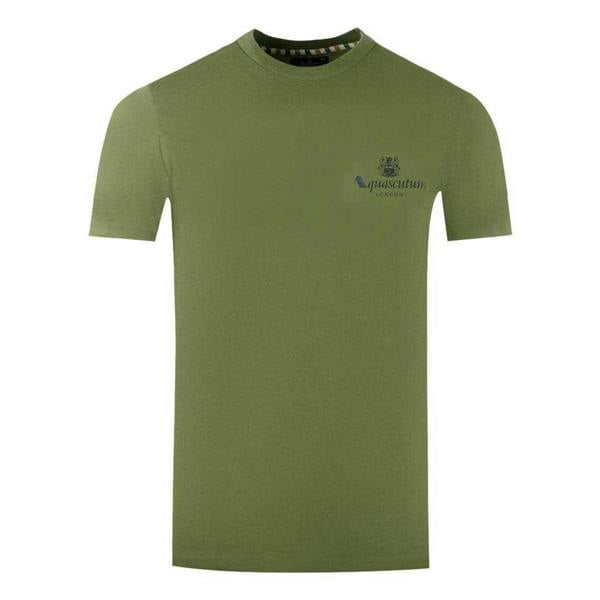 Aquascutum Mens London Aldis Logo T-Shirt - Green - 