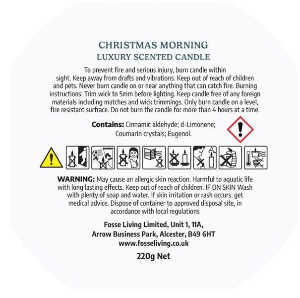 Fosse Living Christmas Morning Scented Candle