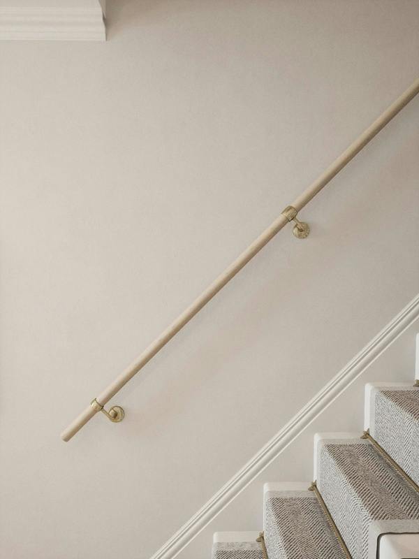 Handrails Direct Ryton Teak Straight Flight Handrail
