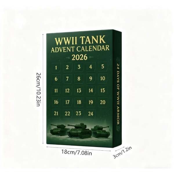 Leaper WWII Tank Acrylic Pendant Advent Calendar
