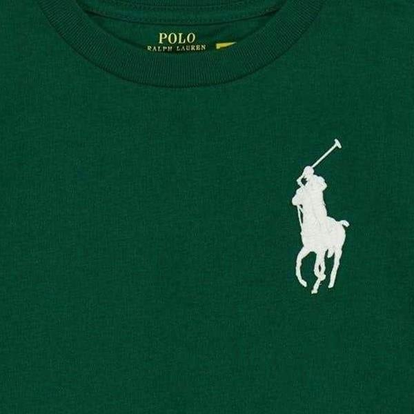Ralph Lauren Childrens/Kids Embroidered Logo Logo T-Shirt - Forest - 