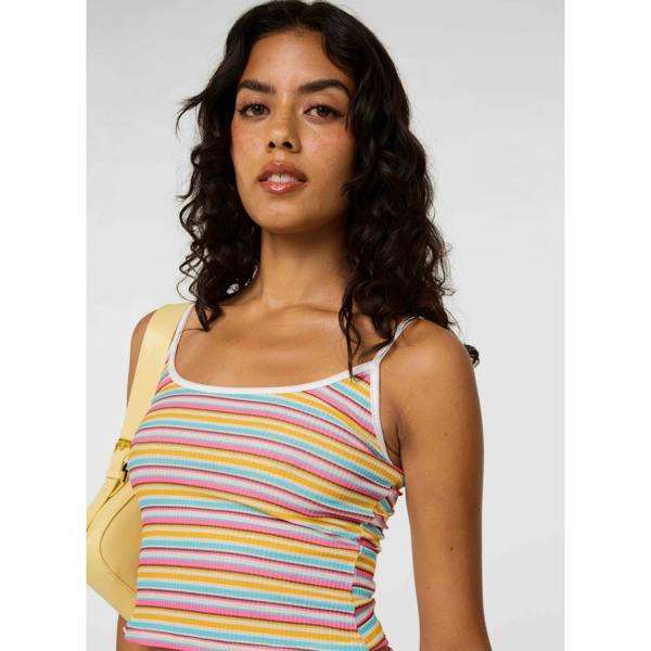 Pink Vanilla Multi Stripe Strappy Cami