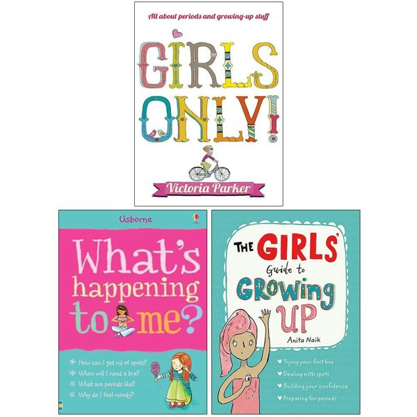 Girls Only, What& Happening to Me Girls, The Girls Guide to Growing Up 3 Book Set 