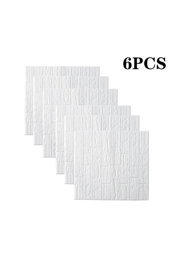 Living and Home 6 Pcs 3D Wall Panel Decorative Wallpaper