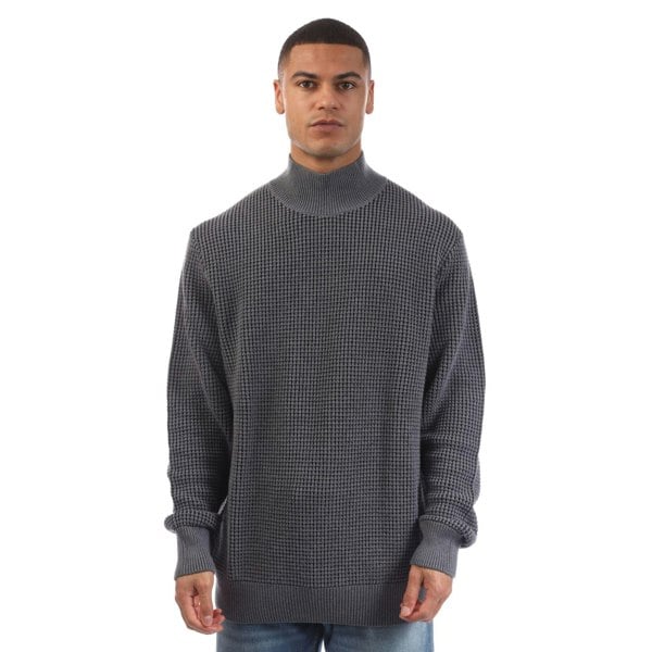 Boss Mens Maurelio High-Neck Jumper - Grey