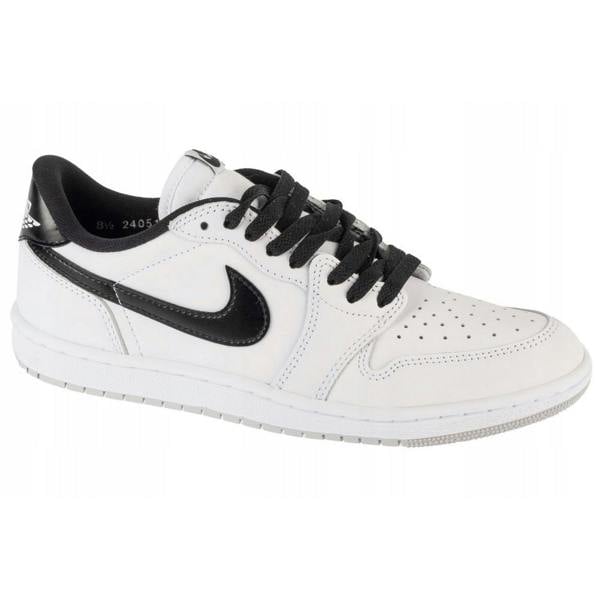 Nike Mens Air Jordan 1 Leather Low Trainers - White - 