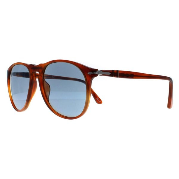 Persol Sunglasses 9649 96/56 Terria di Siena Tortoise Blue