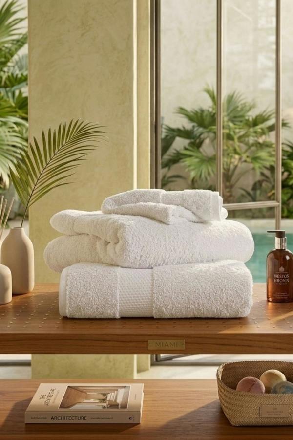 Dyzi Supersoft Absorbent Egyptian Cotton Bathroom Towels 550GSM
