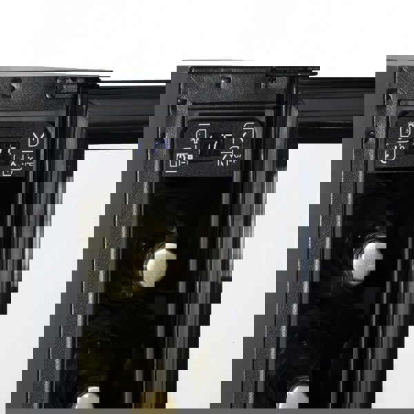 7 Bottle 15cm SLIM Wine Cooler Fridge LED Backlit Metal Shelf BLACK & GLASS - LoopsDirect