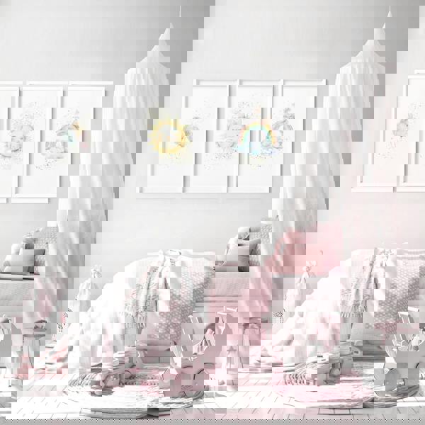 Nursery Rainbow Decor | Set of 3 wall art prints