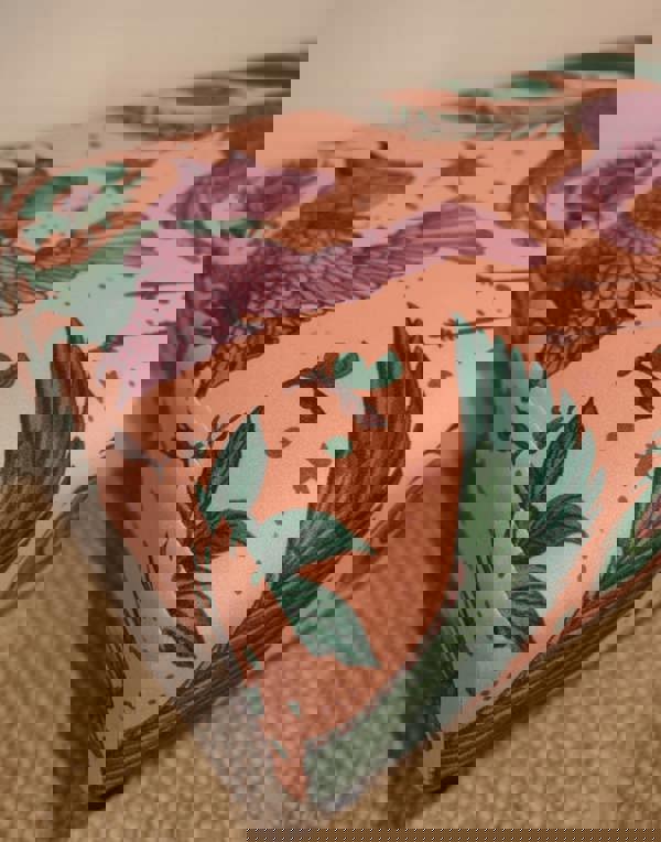 Made to measure available | contact us | Lynx Printed multicolour Fabric Footstool - ISTOOLS