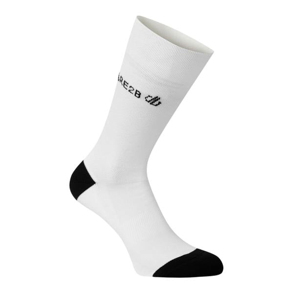 Dare 2B Unisex Adult Performance Cycling Socks - White - 