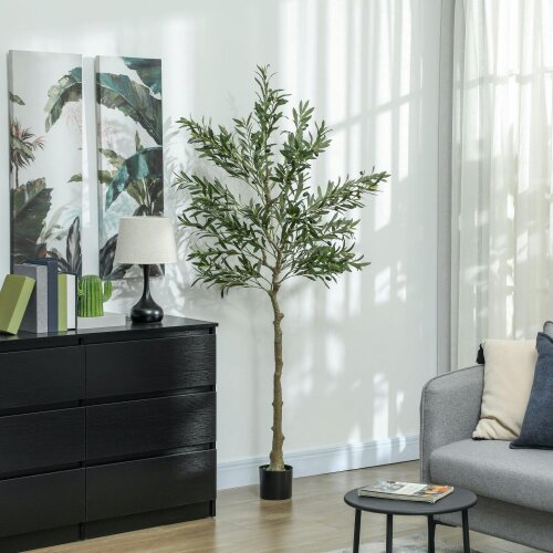 Wyld Haus Rorile Artificial Olive Style Tree With Silk Leaf Finish