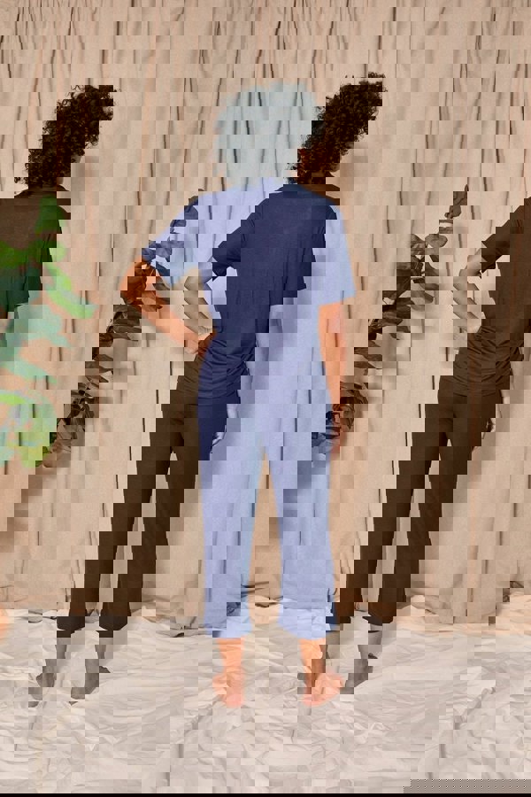 EcoVero Ribbed Shirt Capri Set in MidnightNightwear