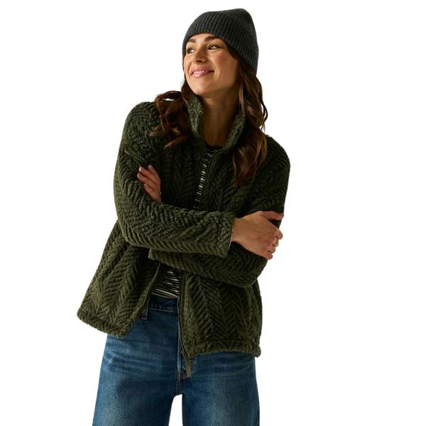 Regatta Womens/Ladies Ayana Full Zip Fleece Jacket - Dark Khaki - 