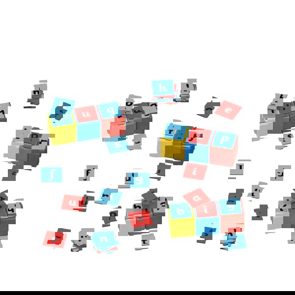 Geomag Magicube  Magnetic Shapes Word Builder - 79 Pieces