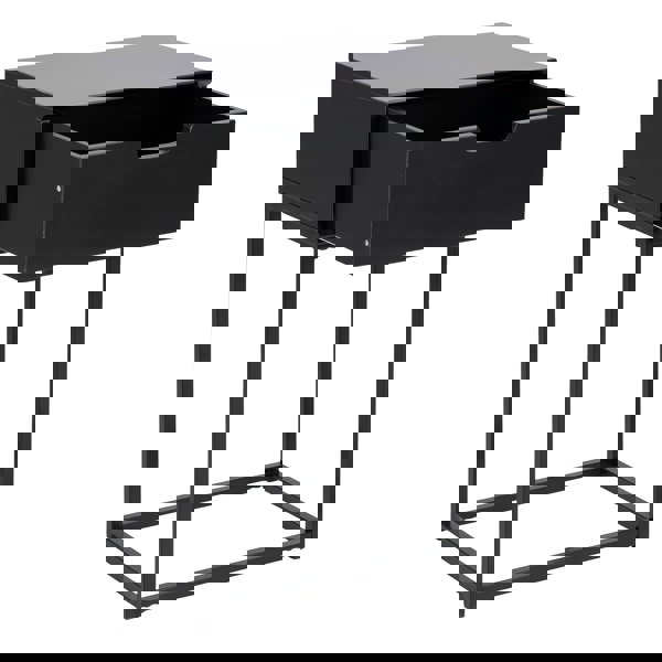 Furniture To Go Mitra 1 Drawer Bedside Table in Black