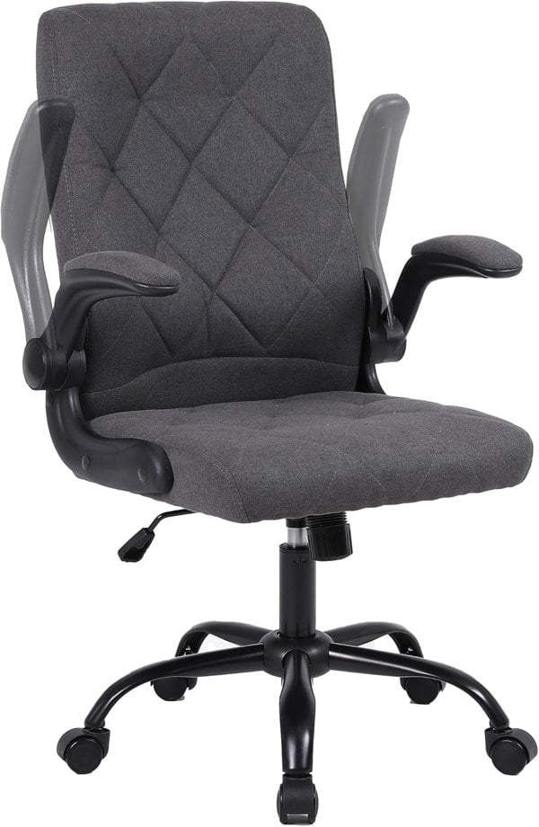 Furniture One Home Office Chair Ergonomic Chair with Flip-Up Armrest