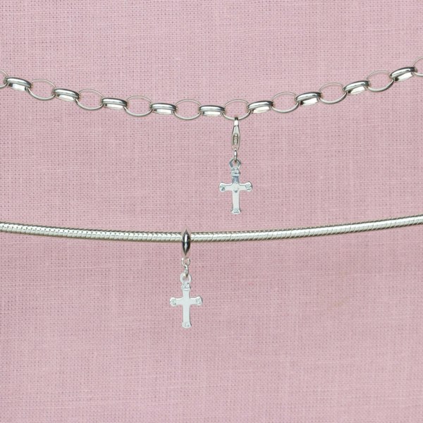 Sterling Silver Cross Charm - MYLEE London