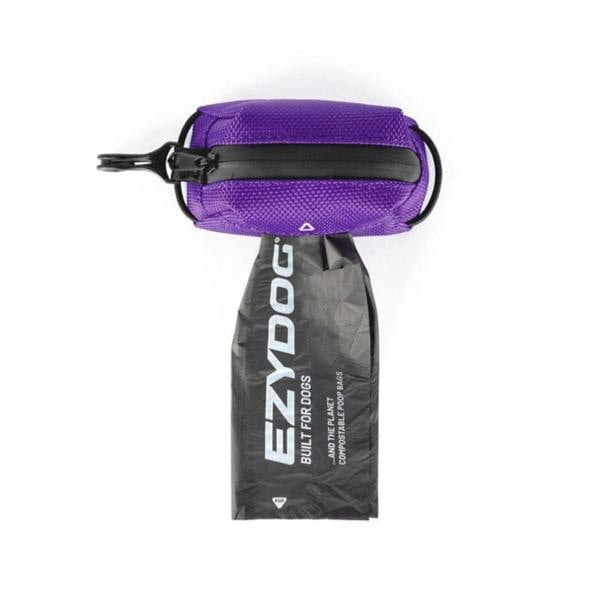 EzyDog Essential Poop Bag Holder in Purple