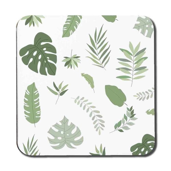 Benjamin Tate Design Exotic Tropical Plants Coaster Set