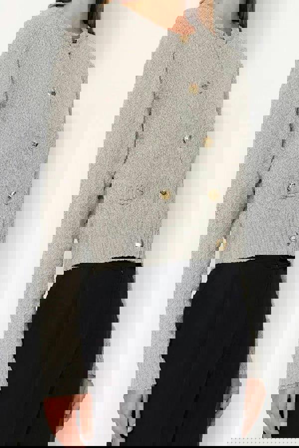 WOVCOR Knit Cardigan with Pocket Detail