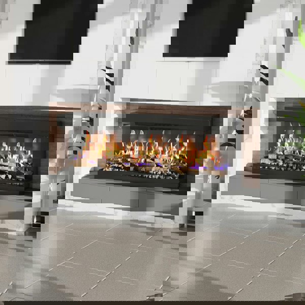 40/50/60/70inch 3-Sided Panoramic Smart Electric Fireplace with Customizable Flame & Heating Control Living and Home 60 inch Version A (12 Flame Colours)
