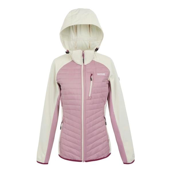 Regatta Womens/Ladies Pro Hybrid II Padded Jacket - Light Vanilla/Lilas - 
