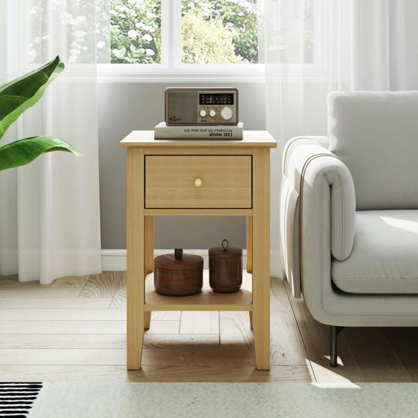 Core Products Henley 1-Drawer Bedside Cabinet with Undershelf