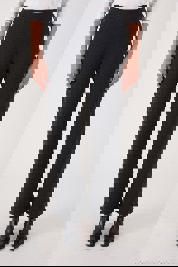 PennyPlain Wide Leg Treggings - Charcoal Short