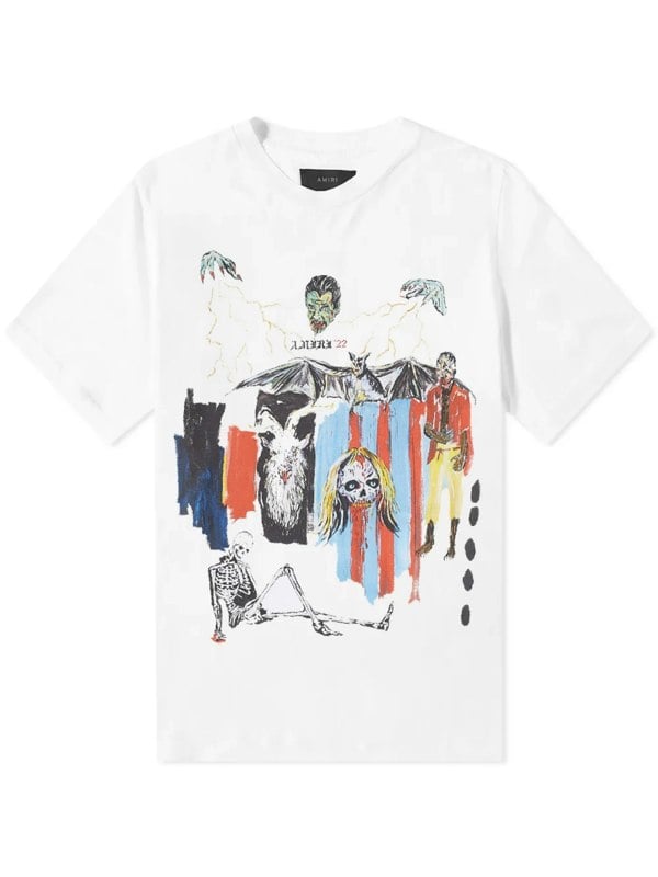 AMIRI BLOOD 38 TEE WHITE