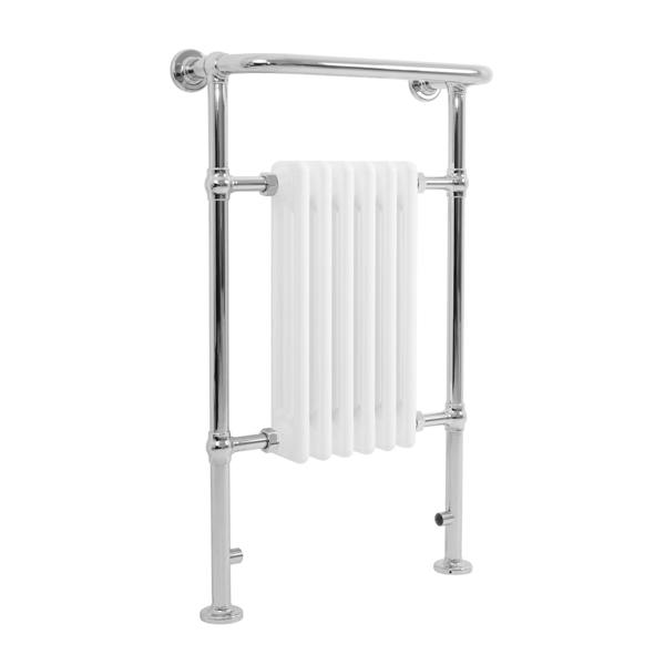 Monstershop Traditional Heated Towel Rail Radiator – 950mm x 570mm  – White