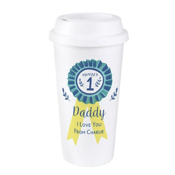 Personalised Memento Company Personalised Number 1 Travel Mug