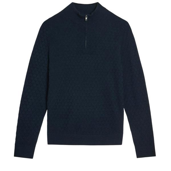 Ted Baker MMK KURNLE Ls T Stitch Knitted Half Zip 6