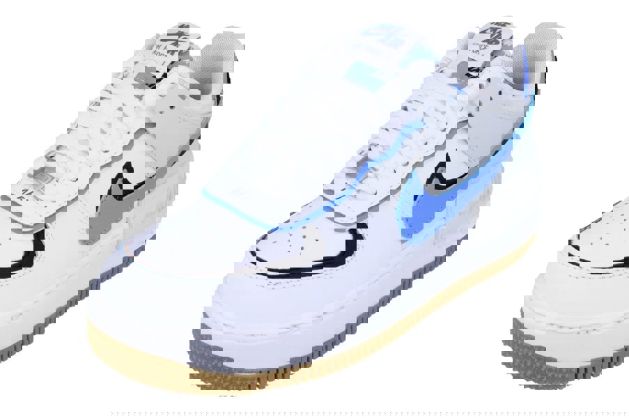 Nike Womens Air Force 1 Shadow Trainers Dz1847  109 - White Royal Pulse Black 109 - Photo 0