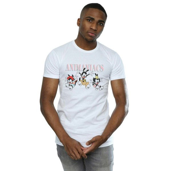 Animaniacs Mens Group Jump T-Shirt - White