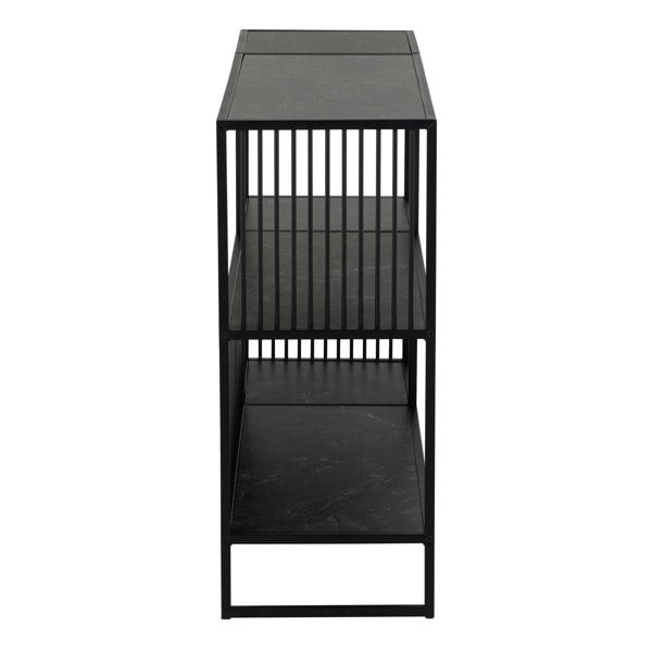 Furniture To Go Strington Bookcase with 2 Shelves in Black
