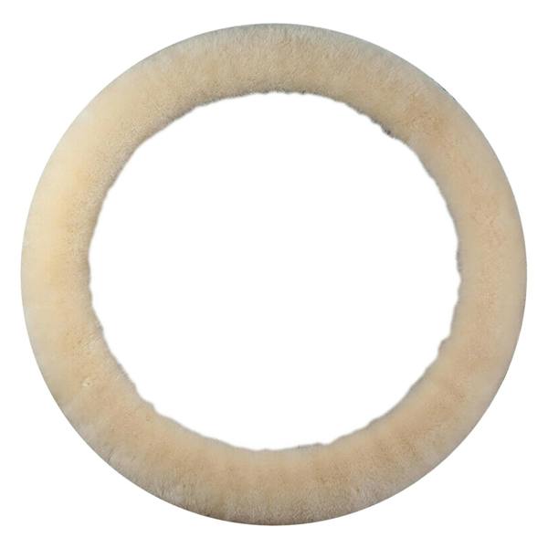 Eastern Counties Leather Sheepskin Steering Wheel Cover - Natural - 