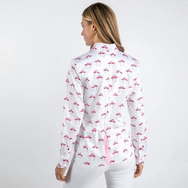 KISSING FLAMINGO WOMENS PRINTED SHIRT - Premium Men's Patterned Shirt by Claudio Lugli | Bold Design, Tailored Fit, Best Printed Shirts