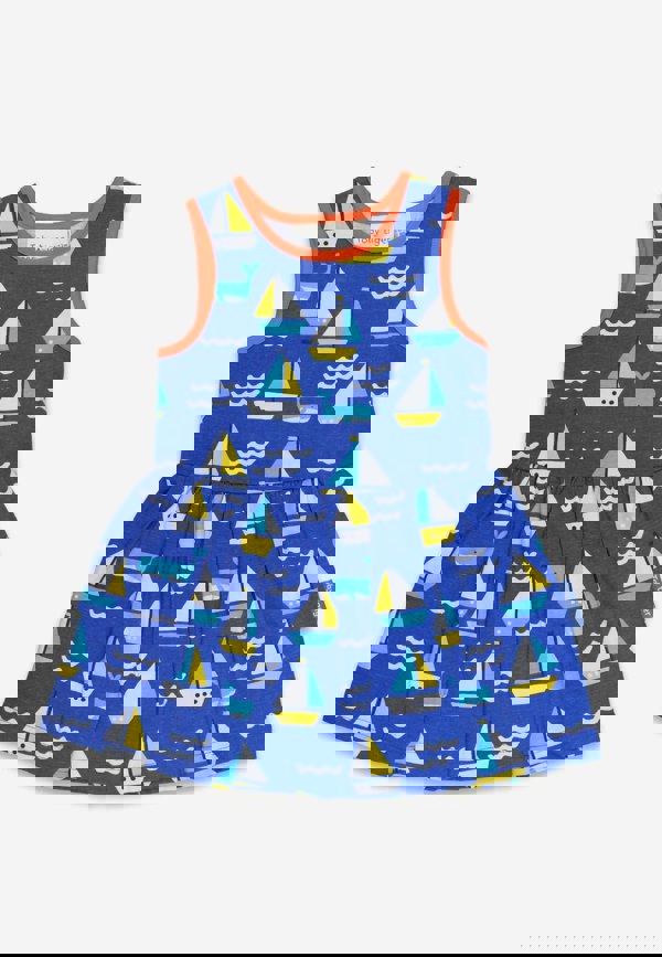 Organic St Ives Print Summer Dress - Toby Tiger