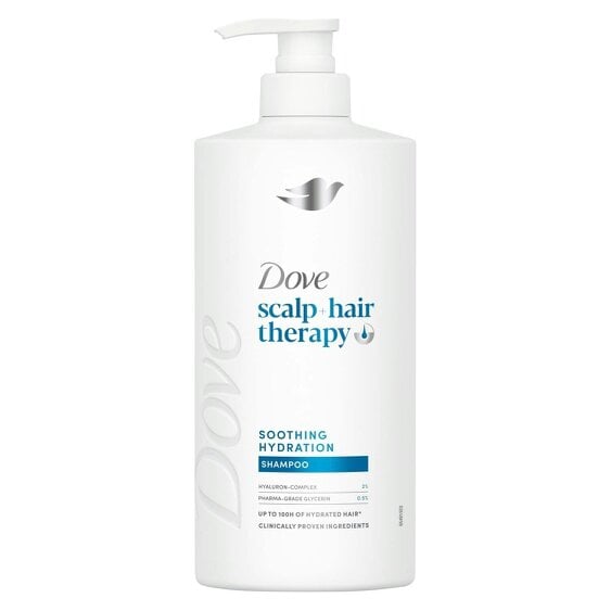 Dove Scalp+Hair Therapy Shampoo, 6x700ml Soothing Hydration Hyaluron-Complex