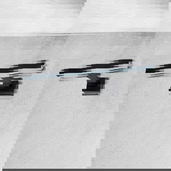 Milagro Shine LED Wall Lamp Matt Black IP44 Bathroom