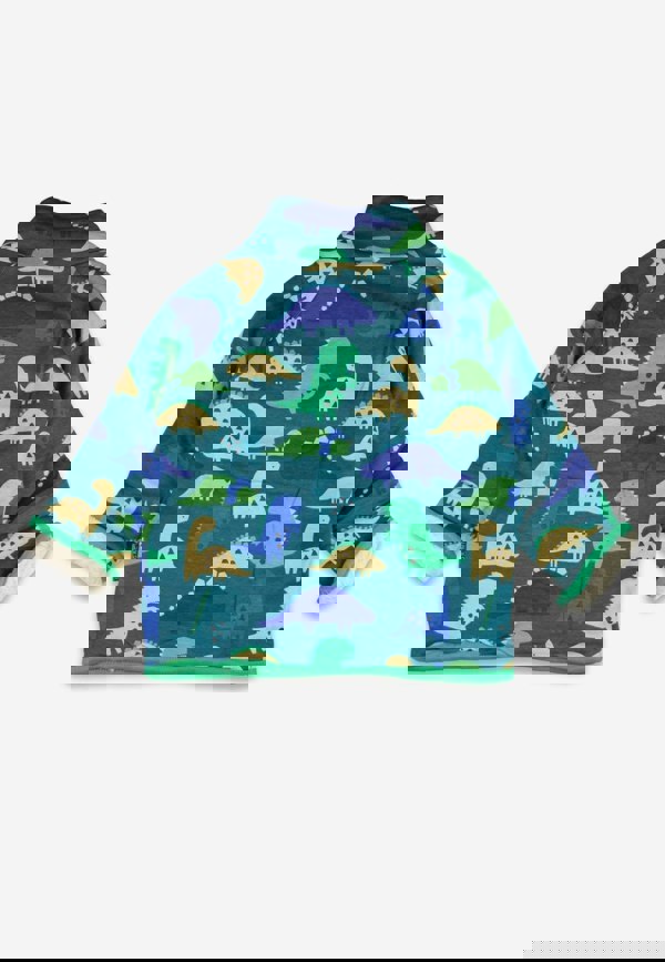 Organic Tonal Dinosaur Print Fleece Sweatshirt - Toby Tiger