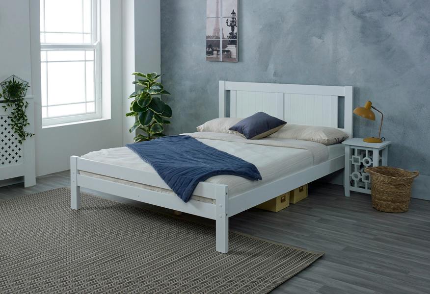 Glory White Bed Small Double